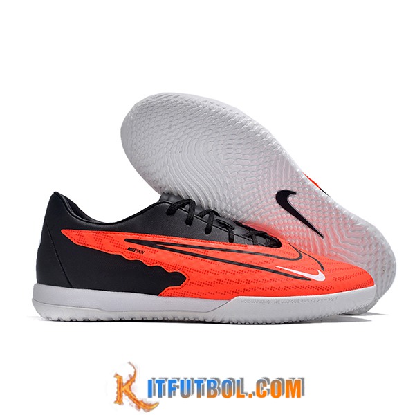 Nike Botas De Fútbol Phantom GX Academy IC Negro/Naranja