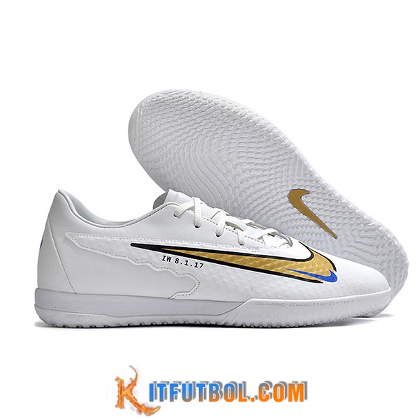 Nike Botas De Fútbol Phantom GX Academy IC Blanco/Amarillo