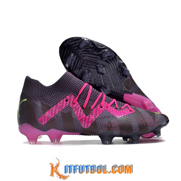 PUMA Botas De Fútbol Future Ultimate FG Negro/Violeta