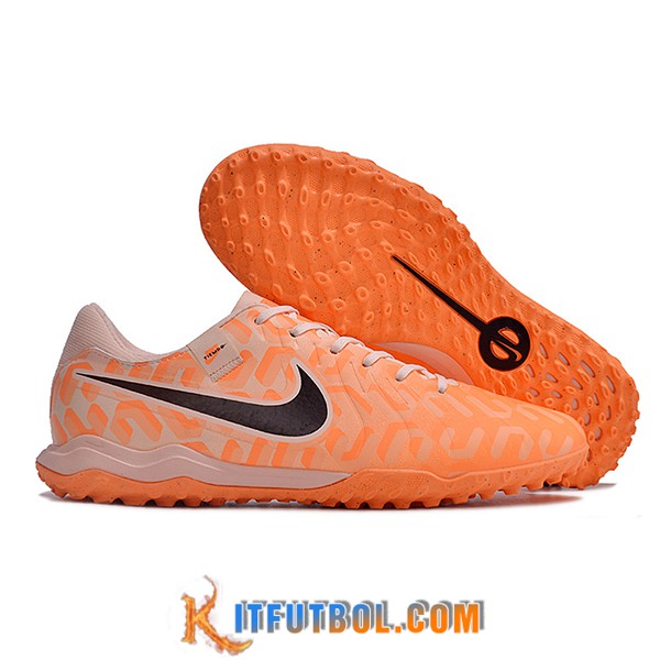 Nike Botas De Fútbol Tiempo Legend X Academy TF Naranja/Negro