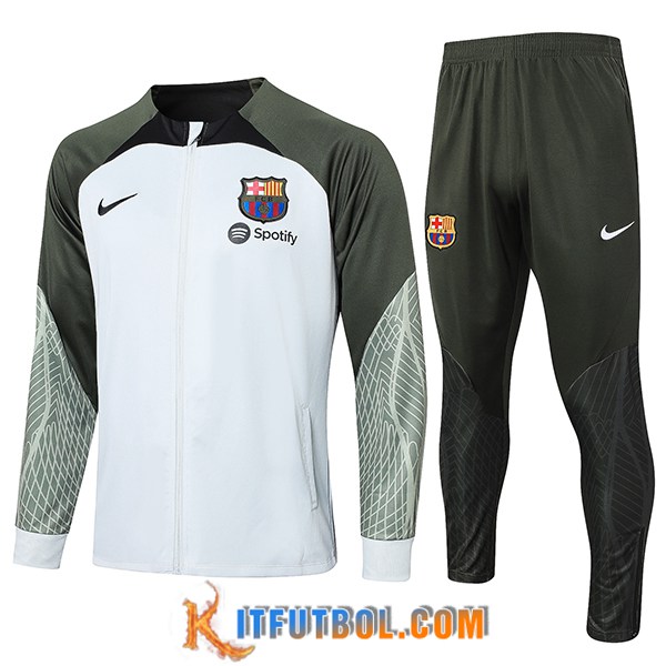 Chandal Equipos De Futbol - Chaqueta FC Barcelona Verde 2023/2024 -02