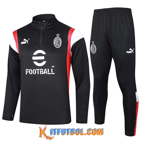 Chandal Equipos De Futbol AC Milan Negro 2023/2024 -03