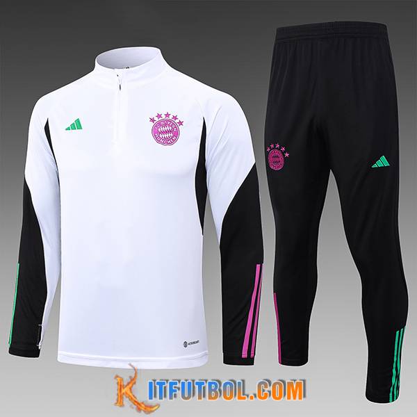 Chandal Equipos De Futbol Bayern Munich Ninos Blanco 2023/2024 -02