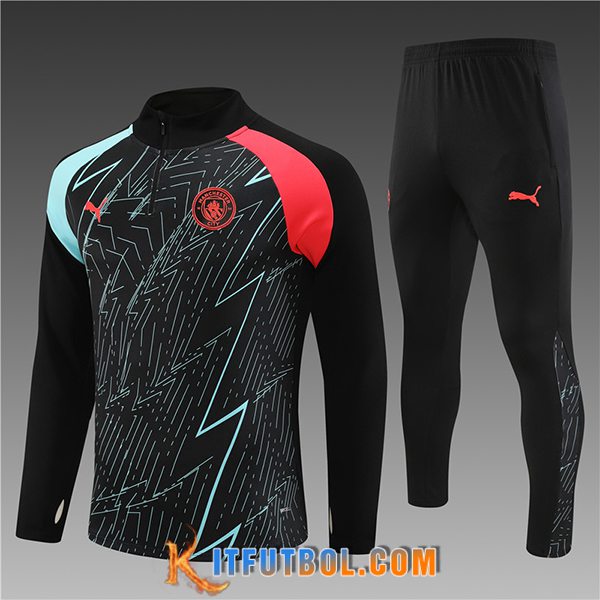 Chandal Equipos De Futbol Manchester City Ninos Negro 2023/2024 -02