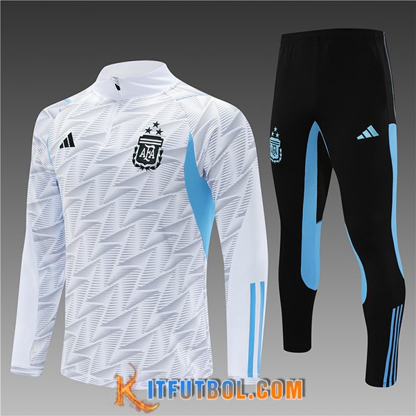 Chandal Equipos De Futbol Argentina Ninos Blanco 2023/2024