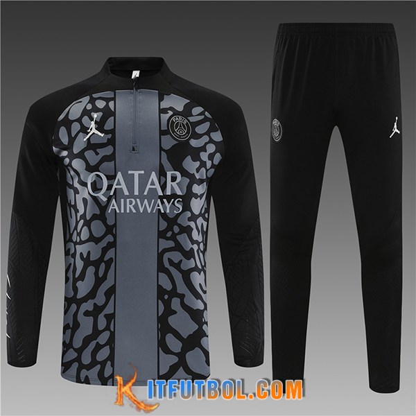 Chandal Equipos De Futbol PSG Ninos Gris/Negro 2023/2024