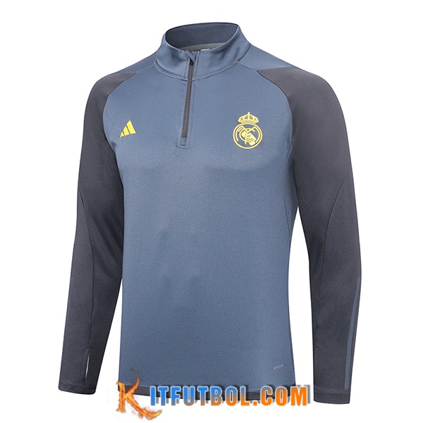 Sudadera De Entrenamiento Real Madrid Gris 2023/2024 -02