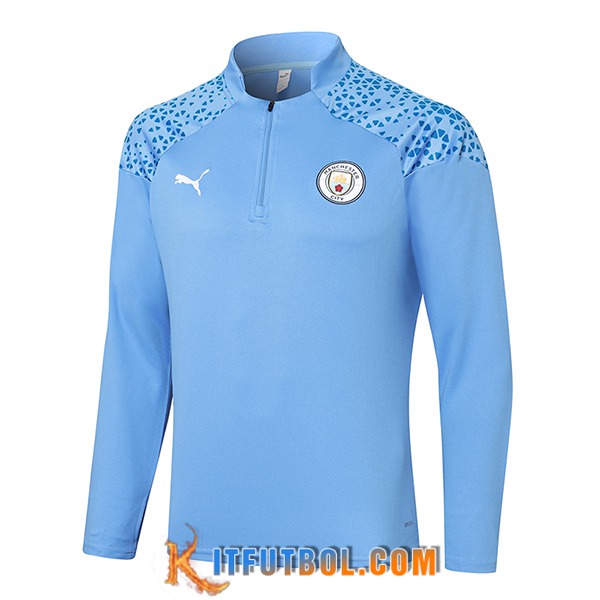 Sudadera De Entrenamiento Manchester City Azul 2023/2024 -02