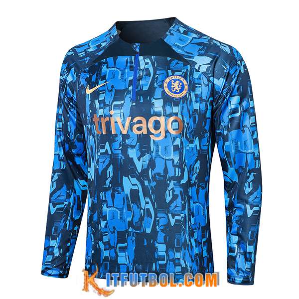Sudadera De Entrenamiento FC Chelsea Azul 2023/2024
