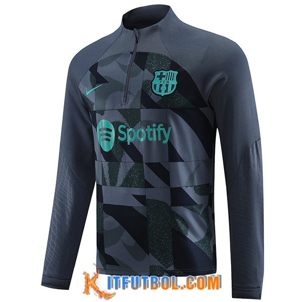 Sudadera De Entrenamiento FC Barcelona Gris 2023/2024