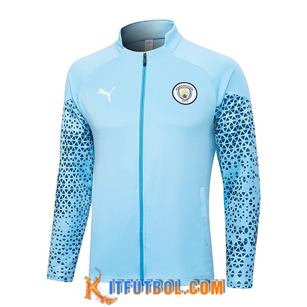 Chaquetas Futbol Manchester City Azul Claro 2023/2024