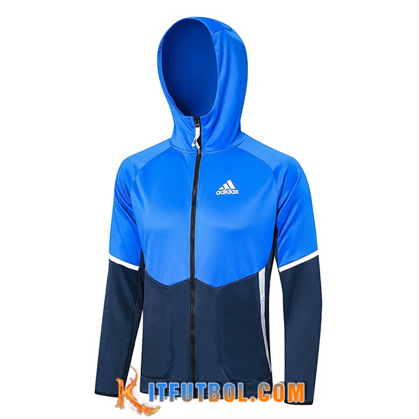Chaqueta Con Capucha Adidas Azul 2023/2024 -02