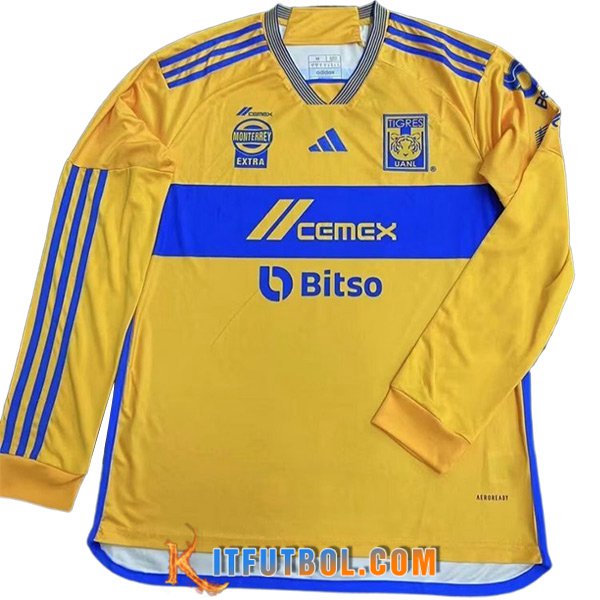 Camisetas De Futbol Tigres UANL Primera Manga Larga 2023/2024