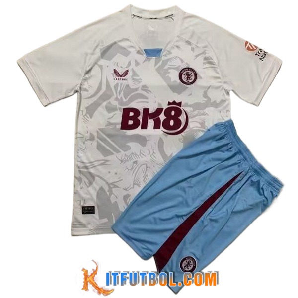 Camisetas De Futbol Aston Villa Ninos Segunda 2023/2024