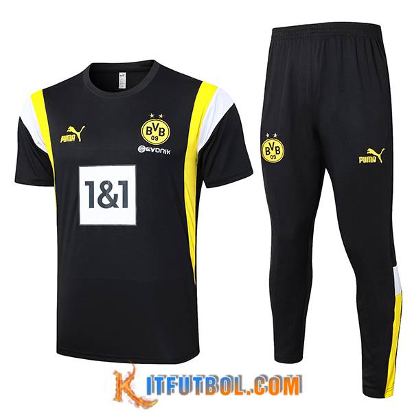 Camiseta Entrenamiento + Pantalones Dortmund Negro 2023/2024