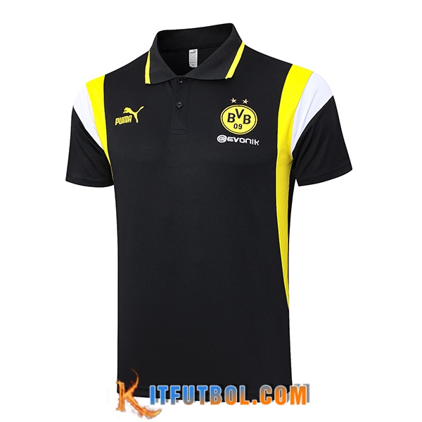 Camiseta Polo Dortmund Negro 2023/2024 -03