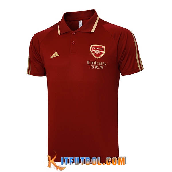 Camiseta Polo Arsenal Rojo 2023/2024