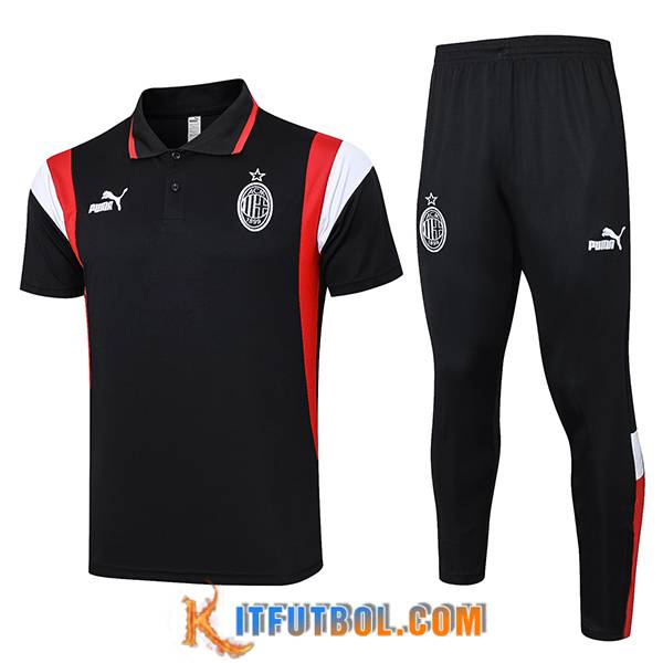 Camiseta Polo AC Milan Negro 2023/2024 -03