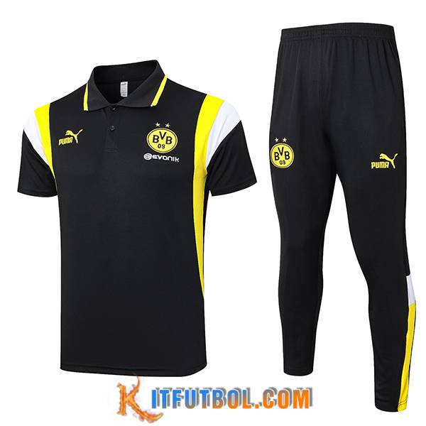 Camiseta Polo Dortmund Negro 2023/2024 -02