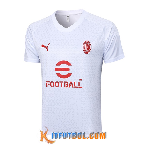 Camiseta Entrenamiento AC Milan Blanco 2023/2024