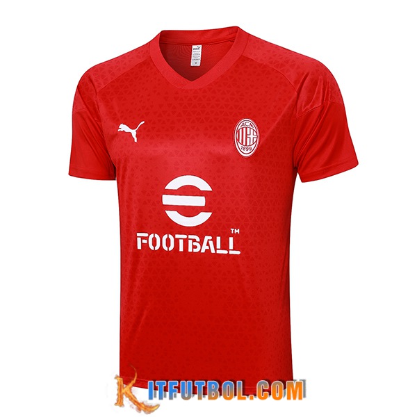 Camiseta Entrenamiento AC Milan Rojo 2023/2024 -02