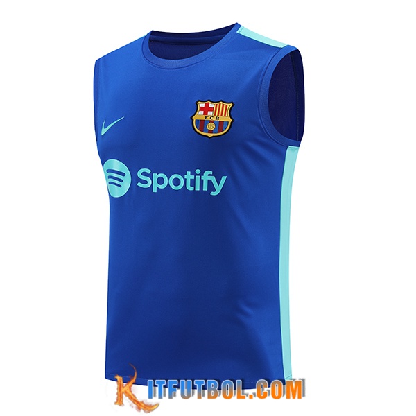 Chalecos De Futbol FC Barcelona Azul 2023/2024 -05
