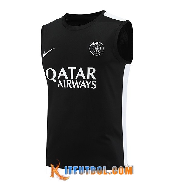 Chalecos De Futbol PSG Negro 2023/2024 -04