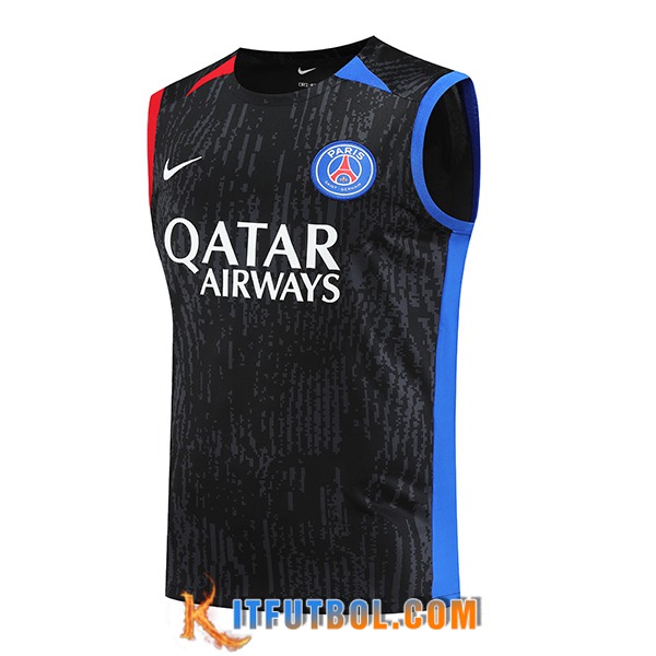 Chalecos De Futbol PSG Negro 2023/2024 -03