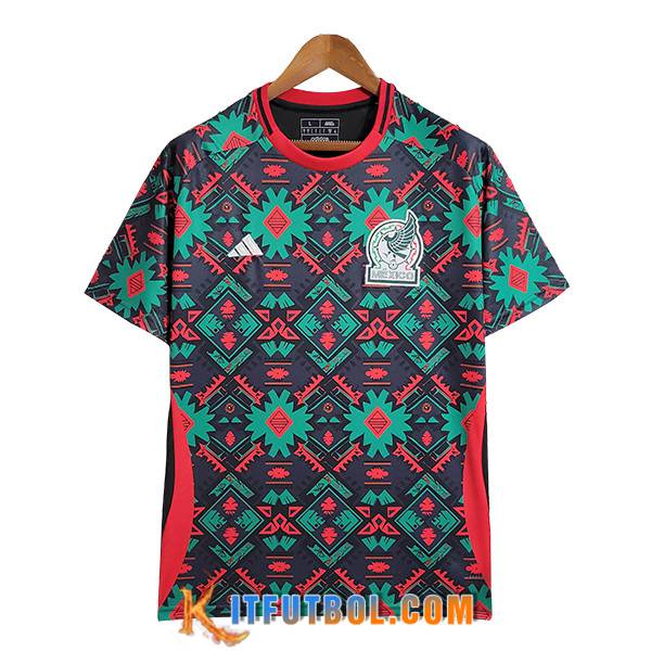 Camiseta Entrenamiento México Rojo/Verde 2023/2024