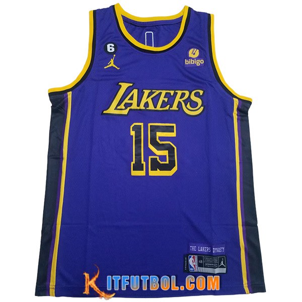 Camisetas De Futbol Los Angeles Lakers (REAVES #15) 2023/24 Azul