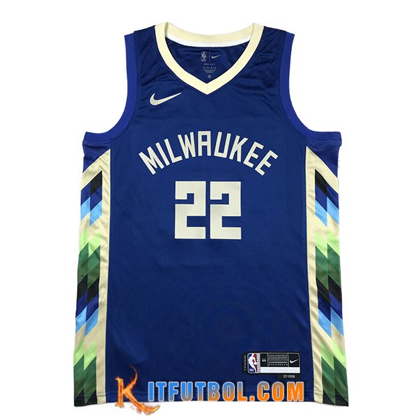Camisetas De Futbol Milwaukee Bucks (MIDDLETON #22) 2023/24 Azul