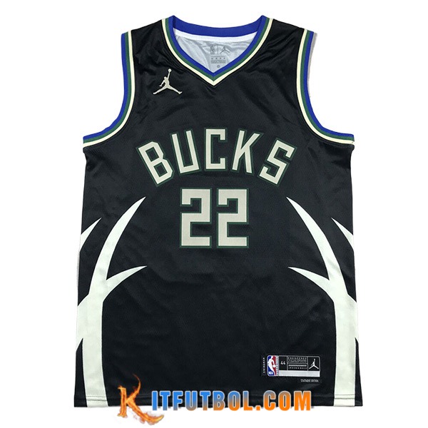 Camisetas De Futbol Milwaukee Bucks (MIDDLETON #22) 2023/24 Negro