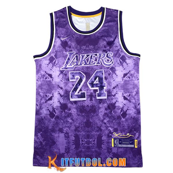 Camisetas De Futbol Los Angeles Lakers (BRYANT #24) 2023/24 Violeta