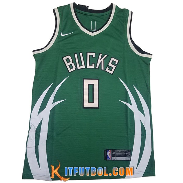 Camisetas De Futbol Milwaukee Bucks (LILLARD #0) 2023/24 Verde