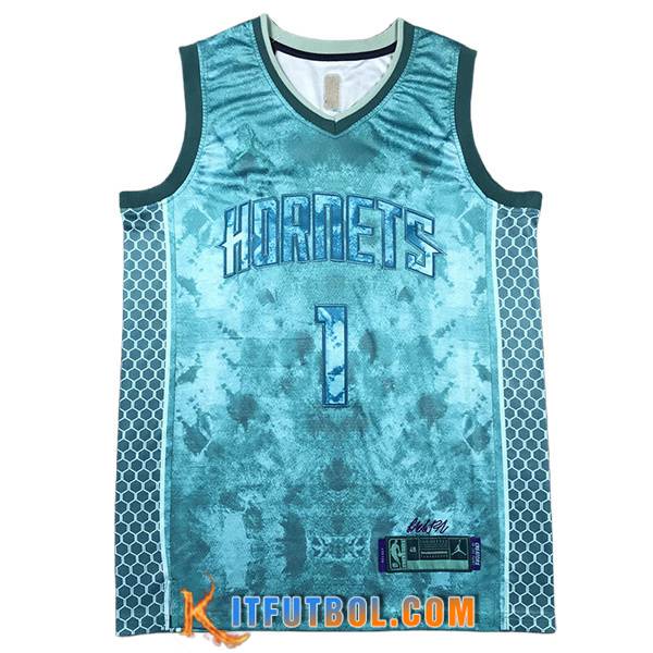 Camisetas De Futbol Charlotte Hornets (BALL #1) 2023/24 Azul