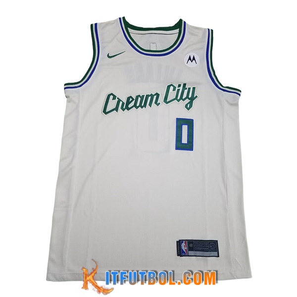 Camisetas De Futbol Milwaukee Bucks (LILLARD #0) 2023/24 Blanco