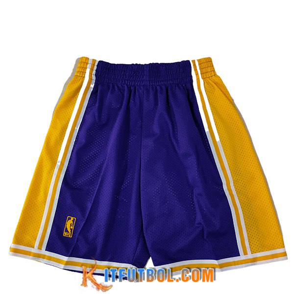 Cortos NBA Los Angeles Lakers 2023/24 Violeta/Amarillo -02