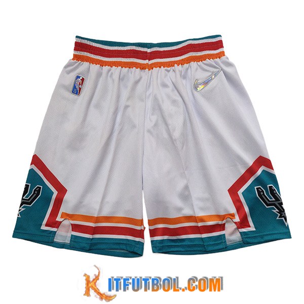 Cortos NBA San Antonio Spurs 2023/24 Blanco