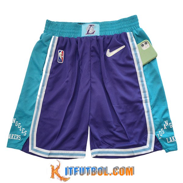 Cortos NBA Los Angeles Lakers 2023/24 Azul/Violeta