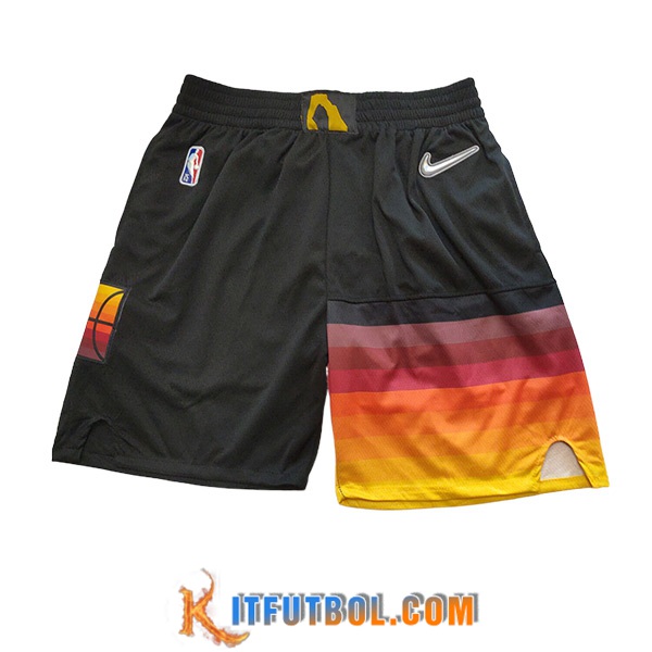Cortos NBA Utah Jazz 2023/24 Negro/Naranja