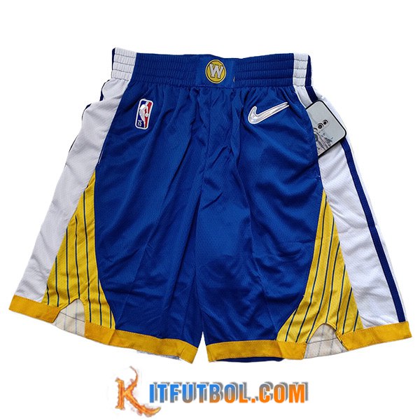 Cortos NBA Golden State Warriors 2023/24 Blanco/Azul/Amarillo