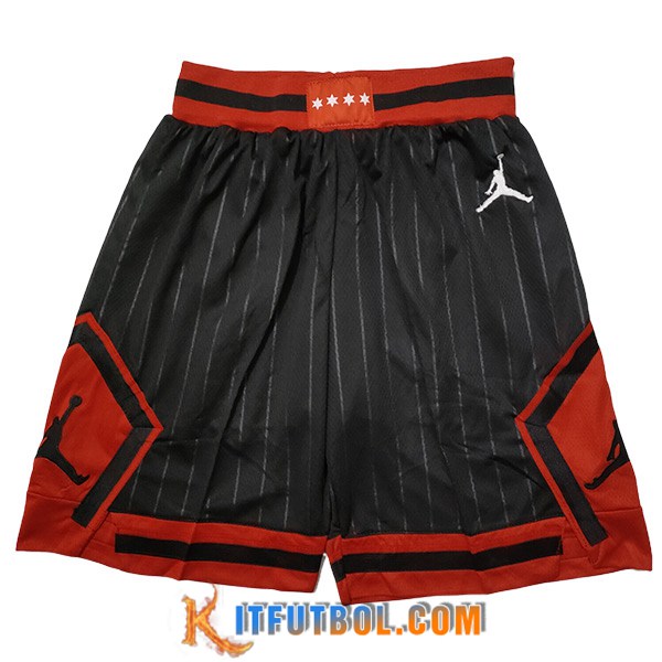 Cortos NBA Chicago Bulls 2023/24 Negro/Rojo -03