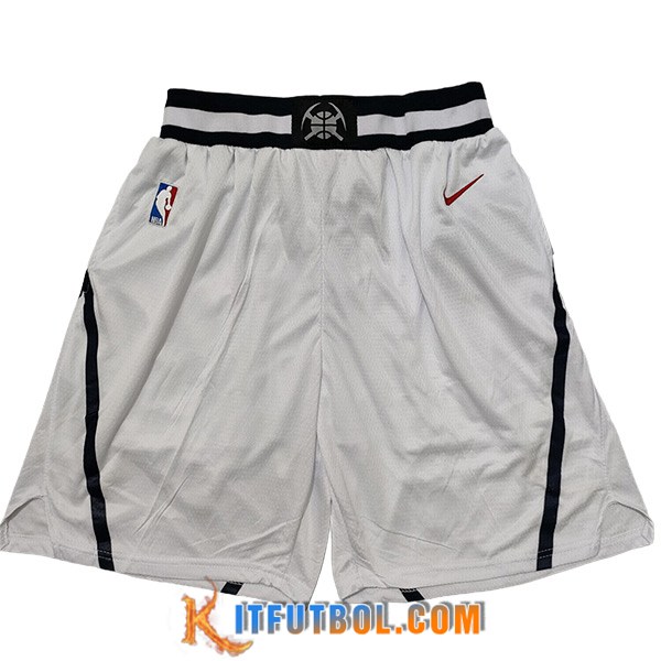 Cortos NBA Denver Nuggets 2023/24 Blanco -02