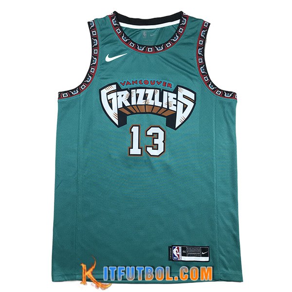 Camisetas De Futbol Memphis Grizzlies (JACKSON JR. #13) 2023/24 Verde