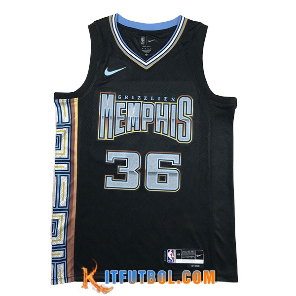 Camisetas De Futbol Memphis Grizzlies (SMART #36) 2023/24 Negro