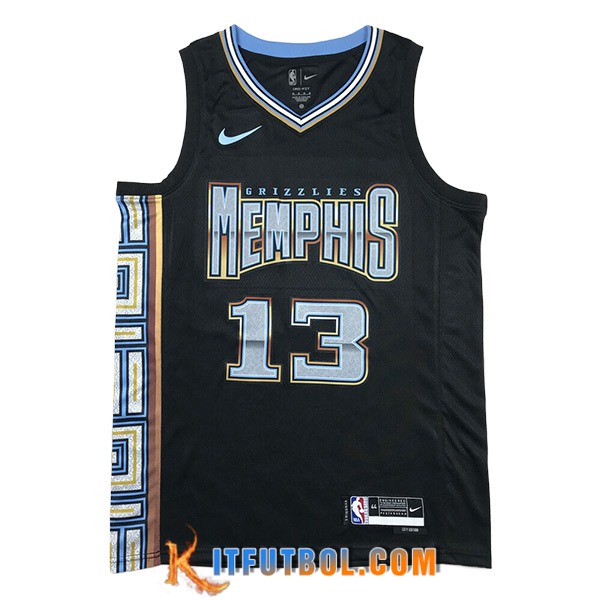 Camisetas De Futbol Memphis Grizzlies (JACKSON JR. #13) 2023/24 Negro