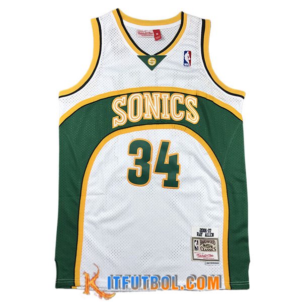 Camisetas De Futbol Oklahoma City Thunder (ALLEN #34) 2023/24 Verde/Blanco