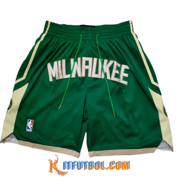 Cortos NBA Milwaukee Bucks 2023/24 Verde