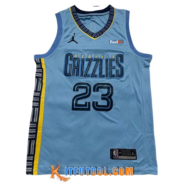 Camisetas De Futbol Memphis Grizzlies (Rosa #23) 2023/24 Azul -02