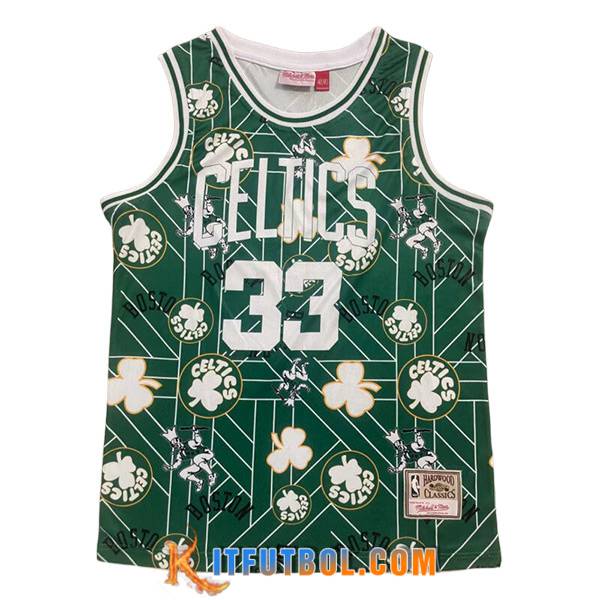 Camisetas De Futbol Boston Celtics (BIRD #33) 2023/24 Verde/Blanco